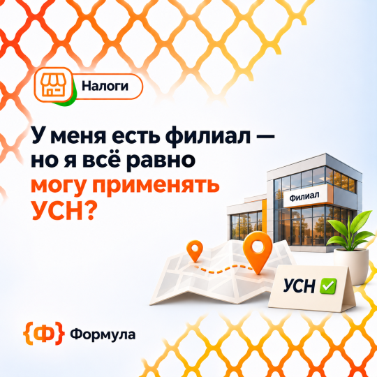 Филиал и применение УСН